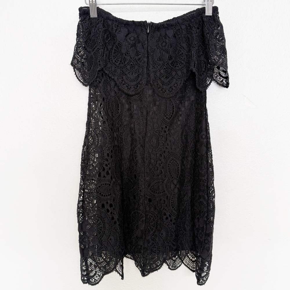 BB Dakota RSVP Black Lace Strapless Mini Dress NWT - Picture 5 of 10